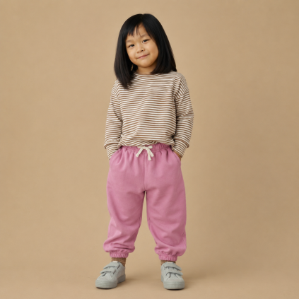 GRAY LABEL Tepláky GOTS - Bubblegum