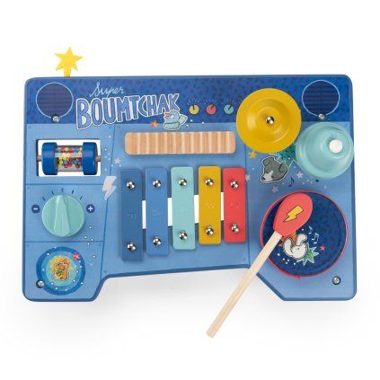 MOULIN ROTY Musical table Puce & Pilou
