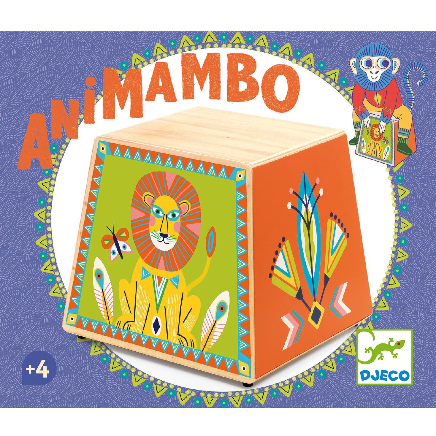 Djeco Animambo Dřevěný Cajón pro Děti