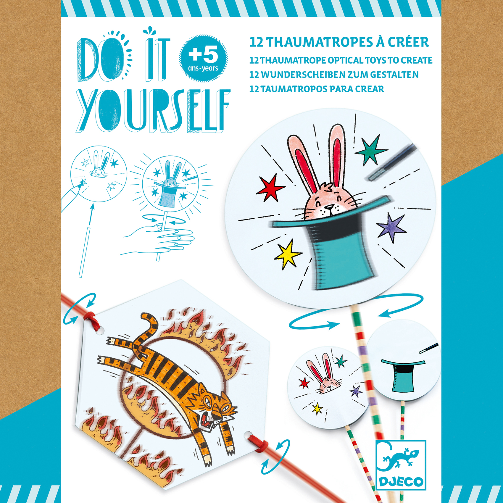 DJeco DIY thaumatrop Cirkus