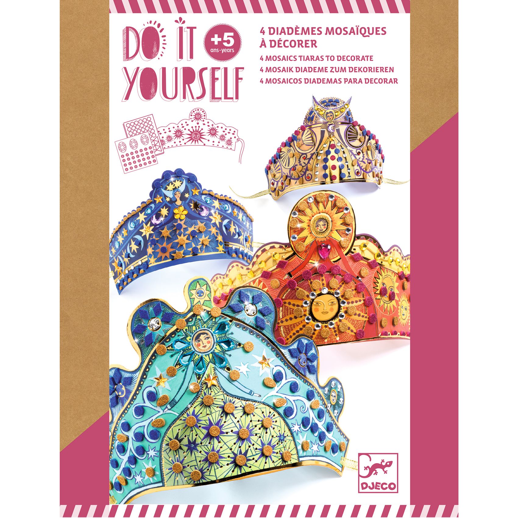 DJECO DIY Diamantové diadémy