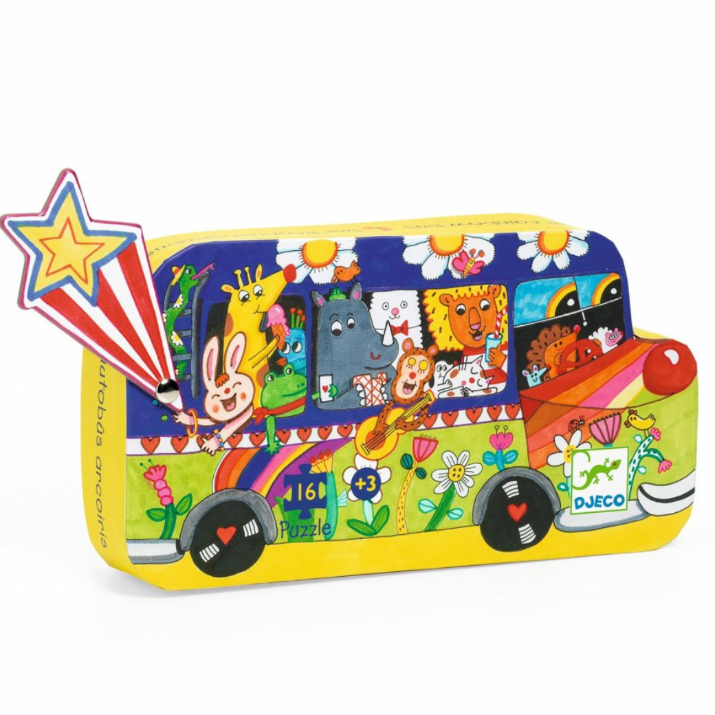 DJECO The rainbow bus puzzle