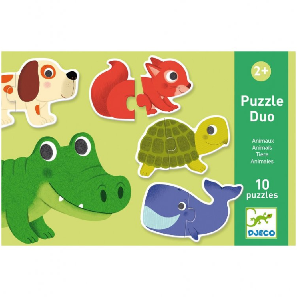 DJECO Puzzle Zvířátka 10x2 dílky
