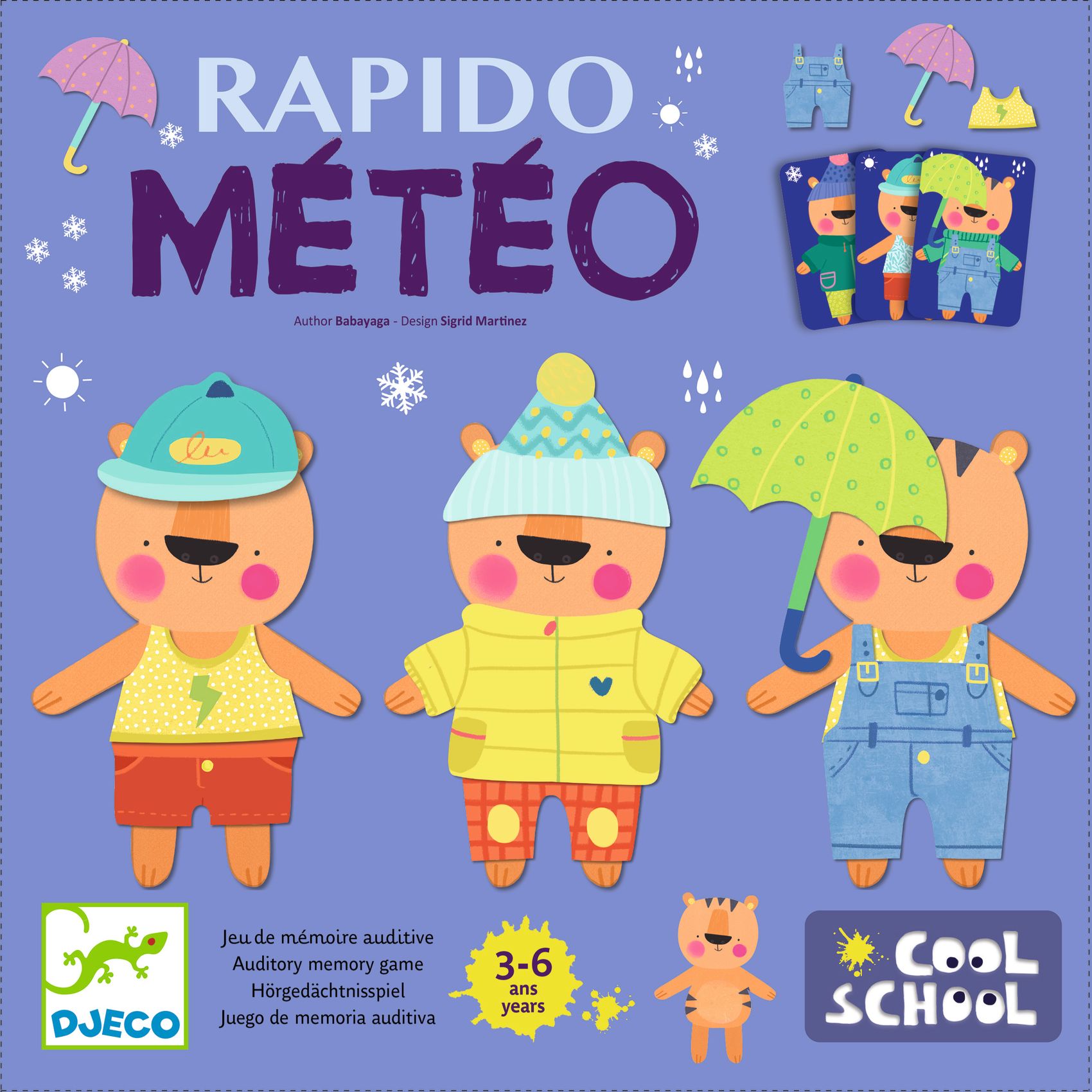 Rapido Meteo (stolová hra, edukačná, na sluchovú pamäť (Cool School Skvelá škola))