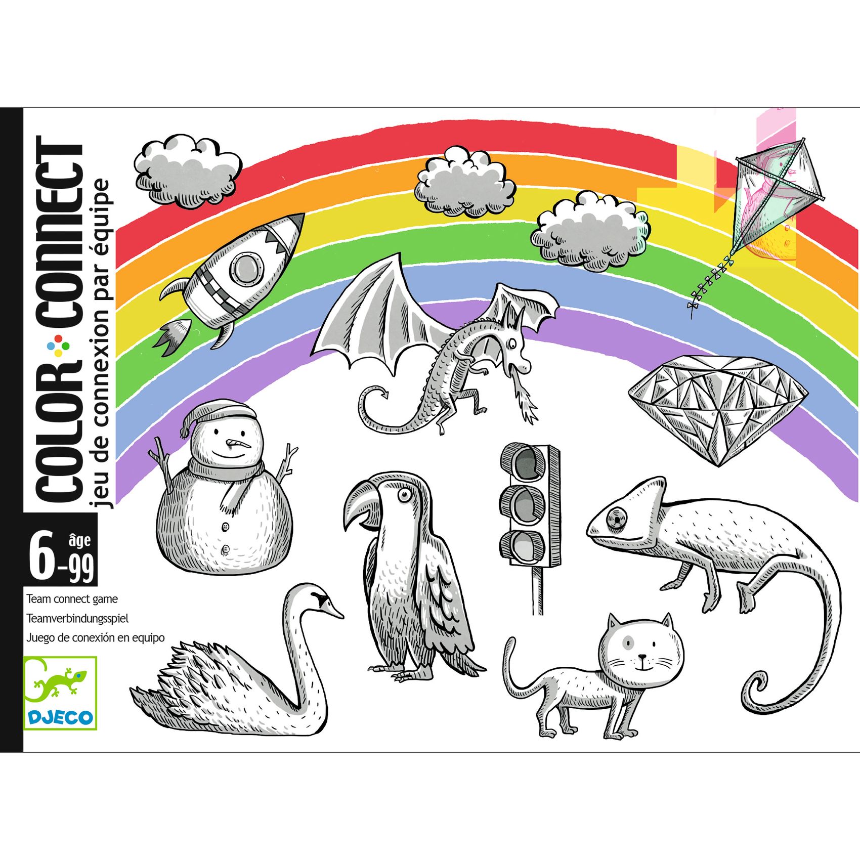 Levně DJECO Karetní hra Color connect