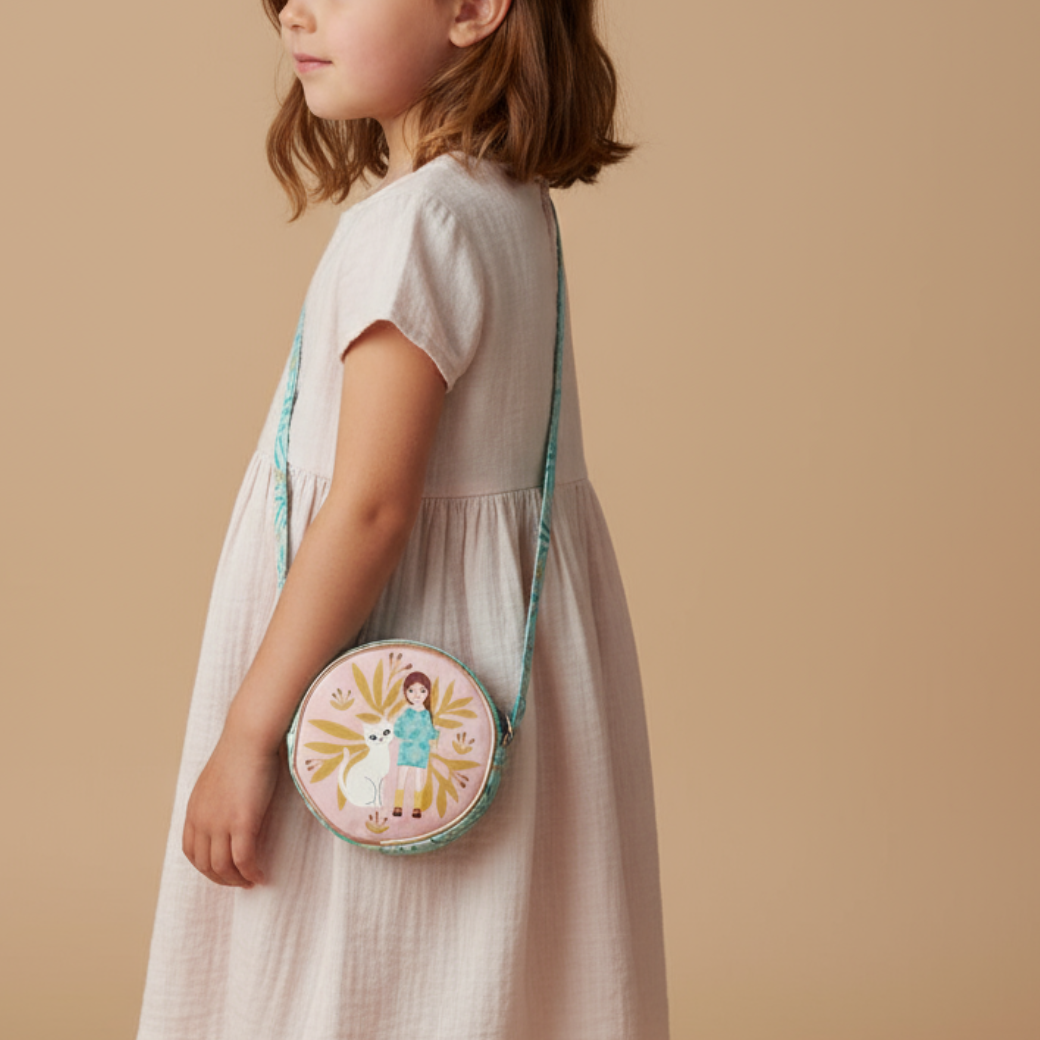 DJECO Kulatá kabelka Izumi s kočičkou