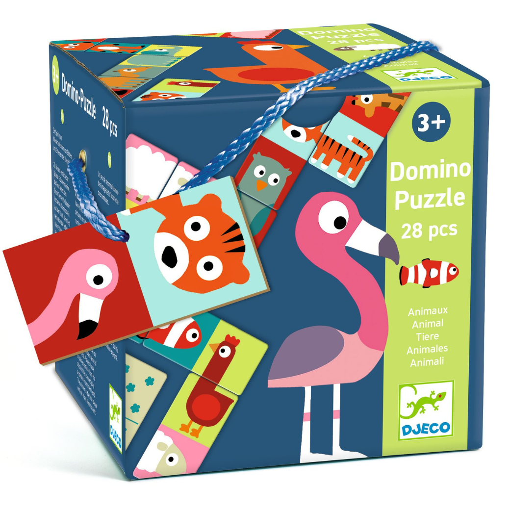 DJECO Oboustranné domino Zvířátka