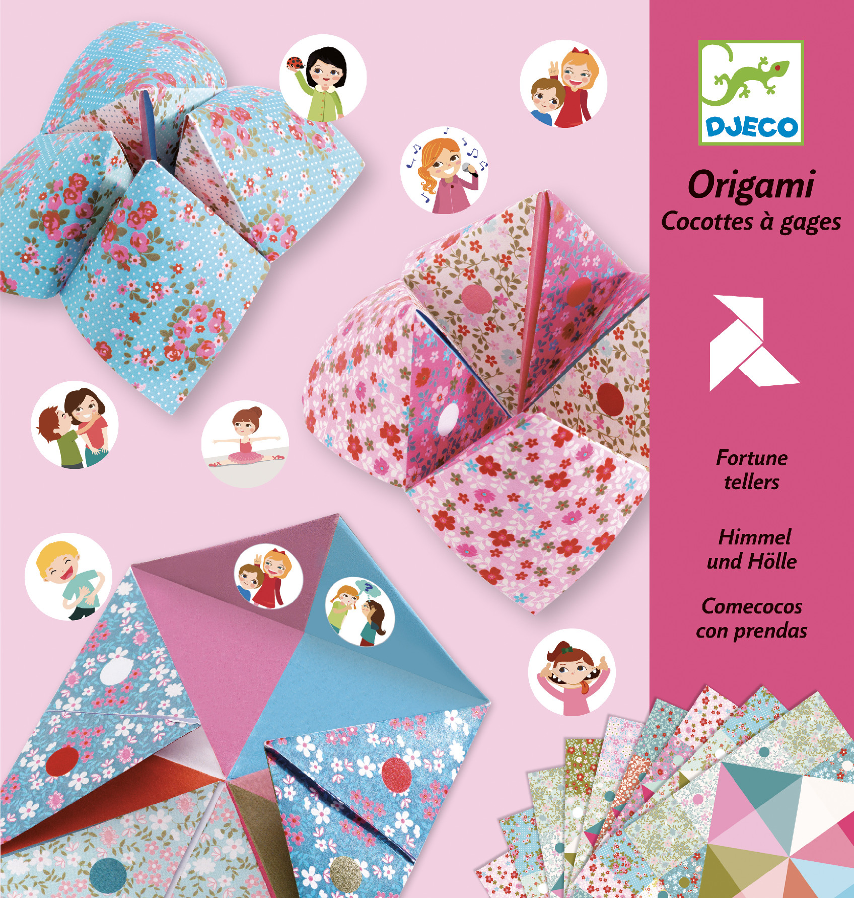 Levně DJECO Origami skládačka nebe peklo ráj - dívčí