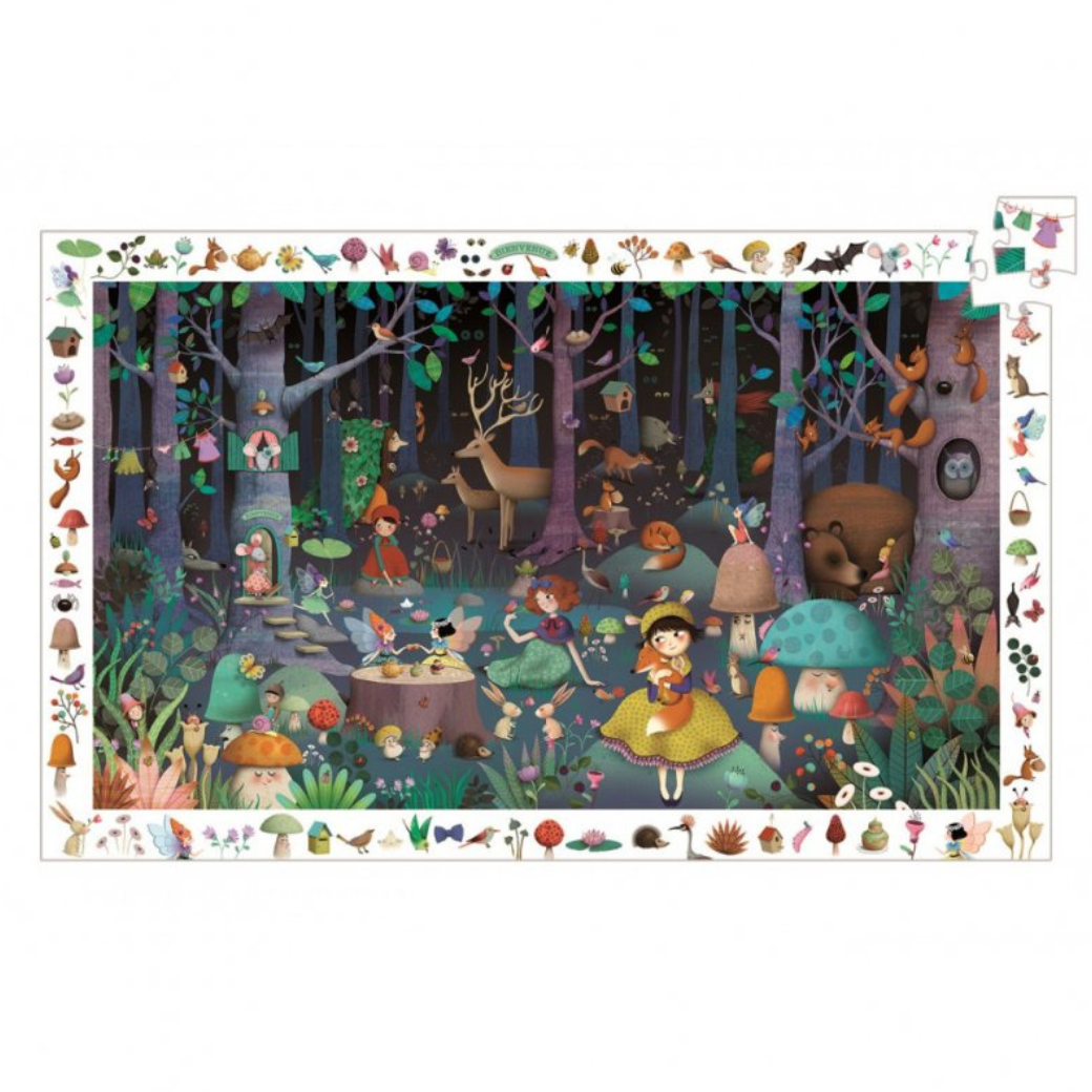DJECO Pohádkový les Puzzle 100 dílků