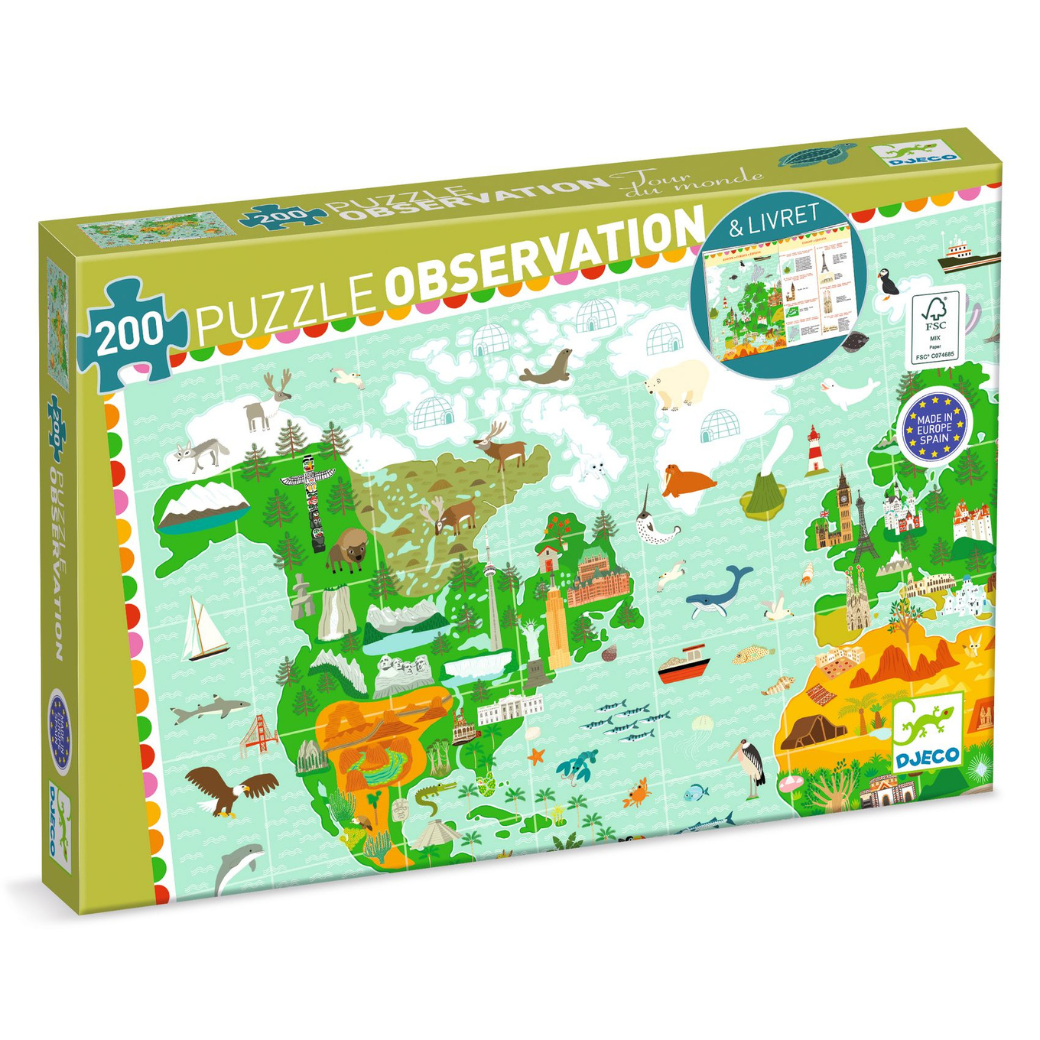 Puzzle DJECO Observation kolem světa
