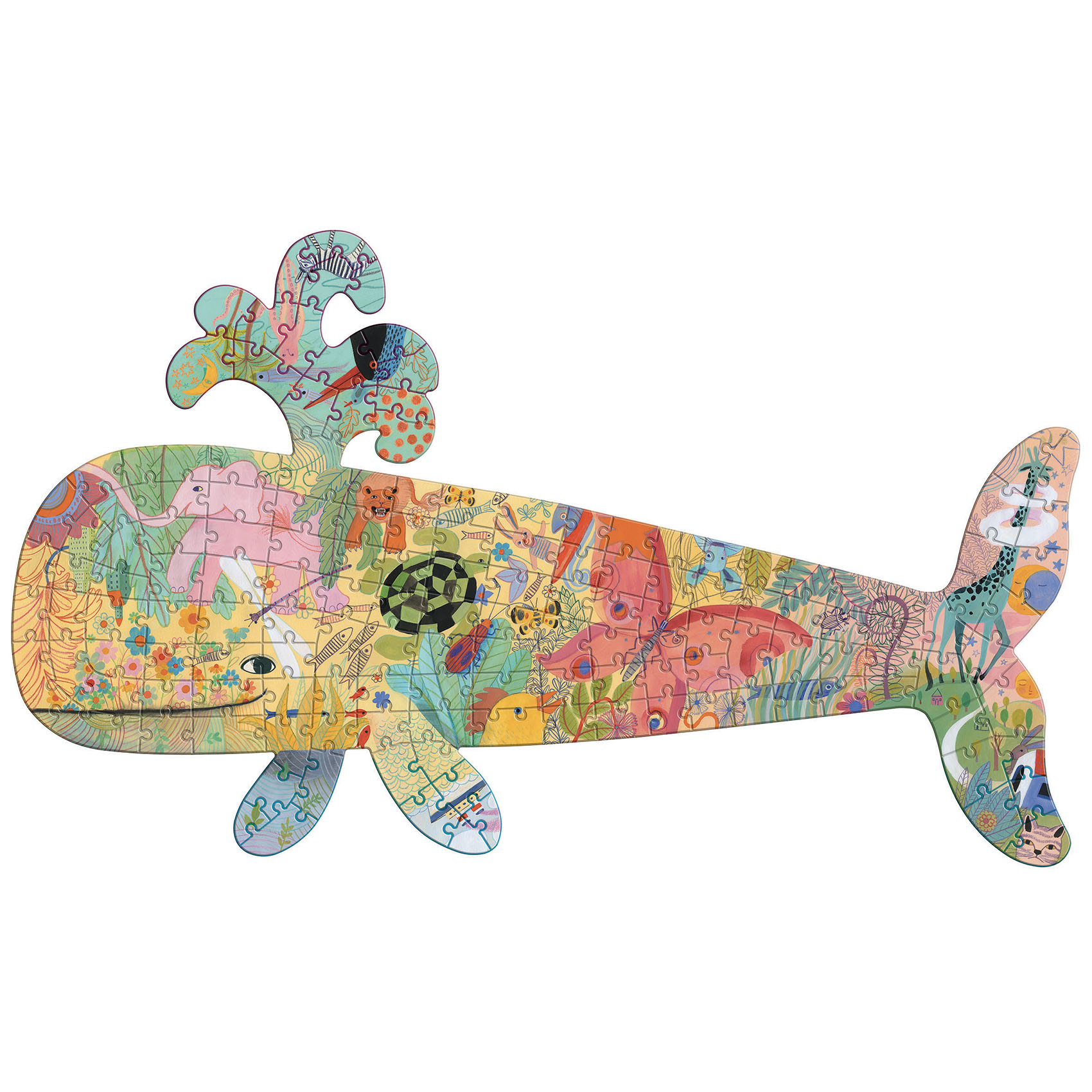 Levně DJECO Umělecké puzzle Velryba - 150 pcs