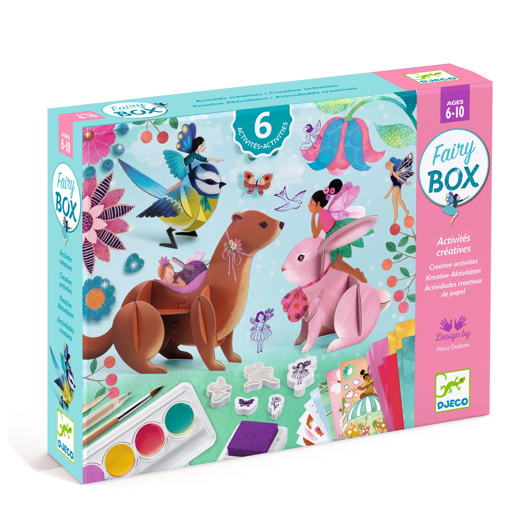 DJECO Velký kreativní box Fairy