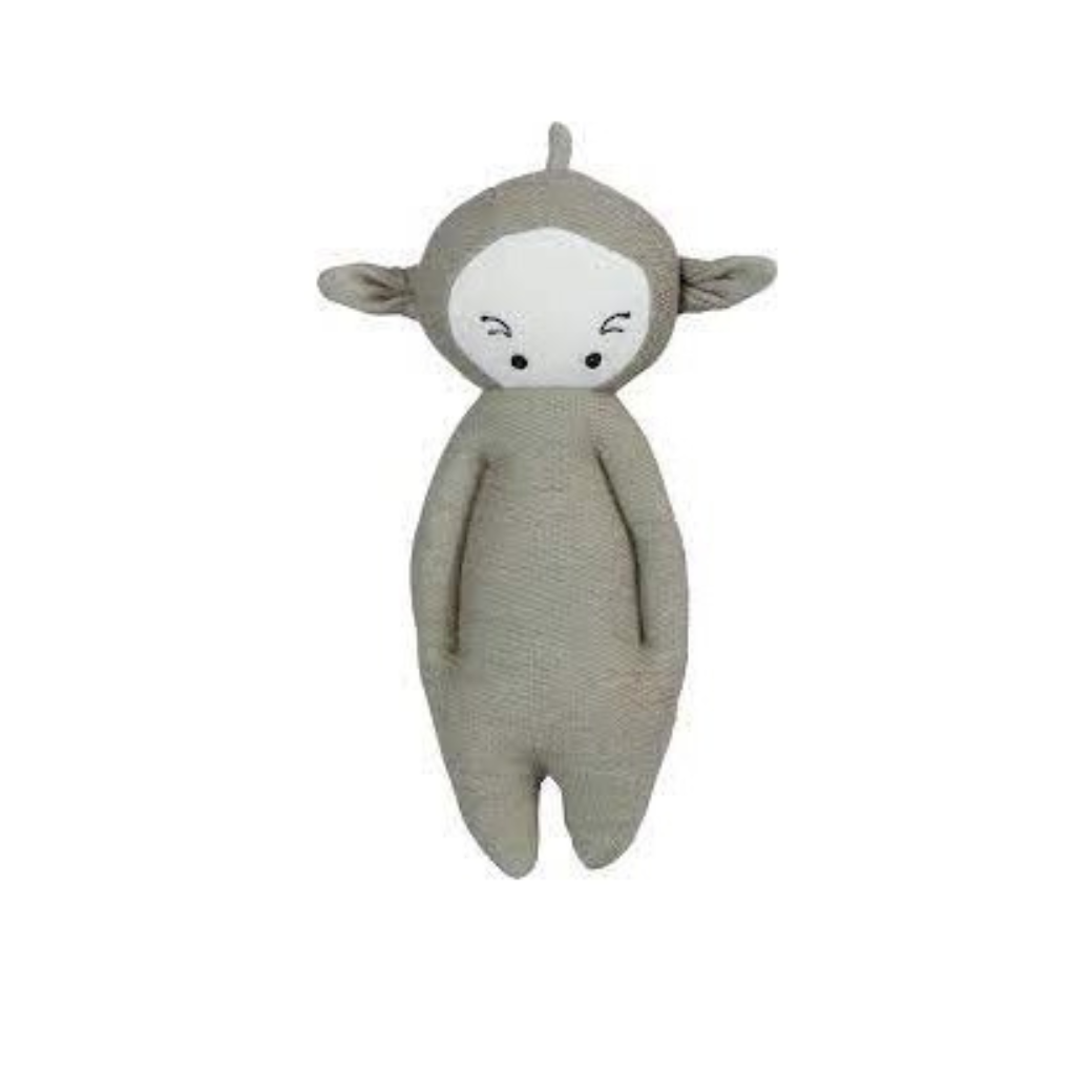 FABELAB chrastítko Dragon - světle šedá