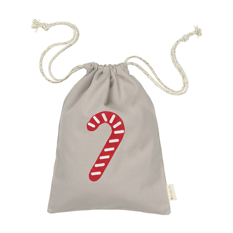 FABELAB Vánoční dárkový sáček - candycane