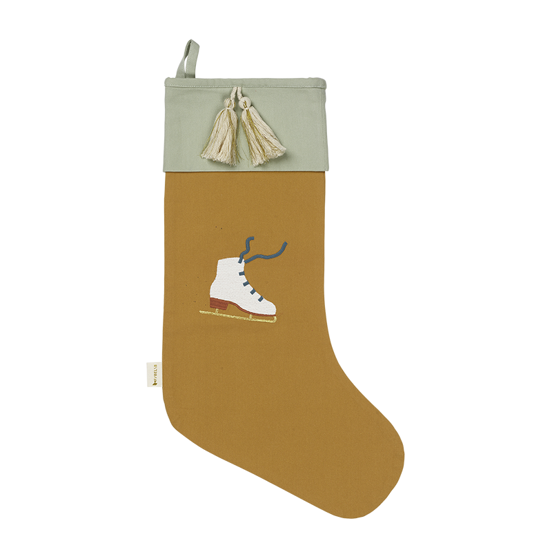 Fabelab vánoční ponožka okrová