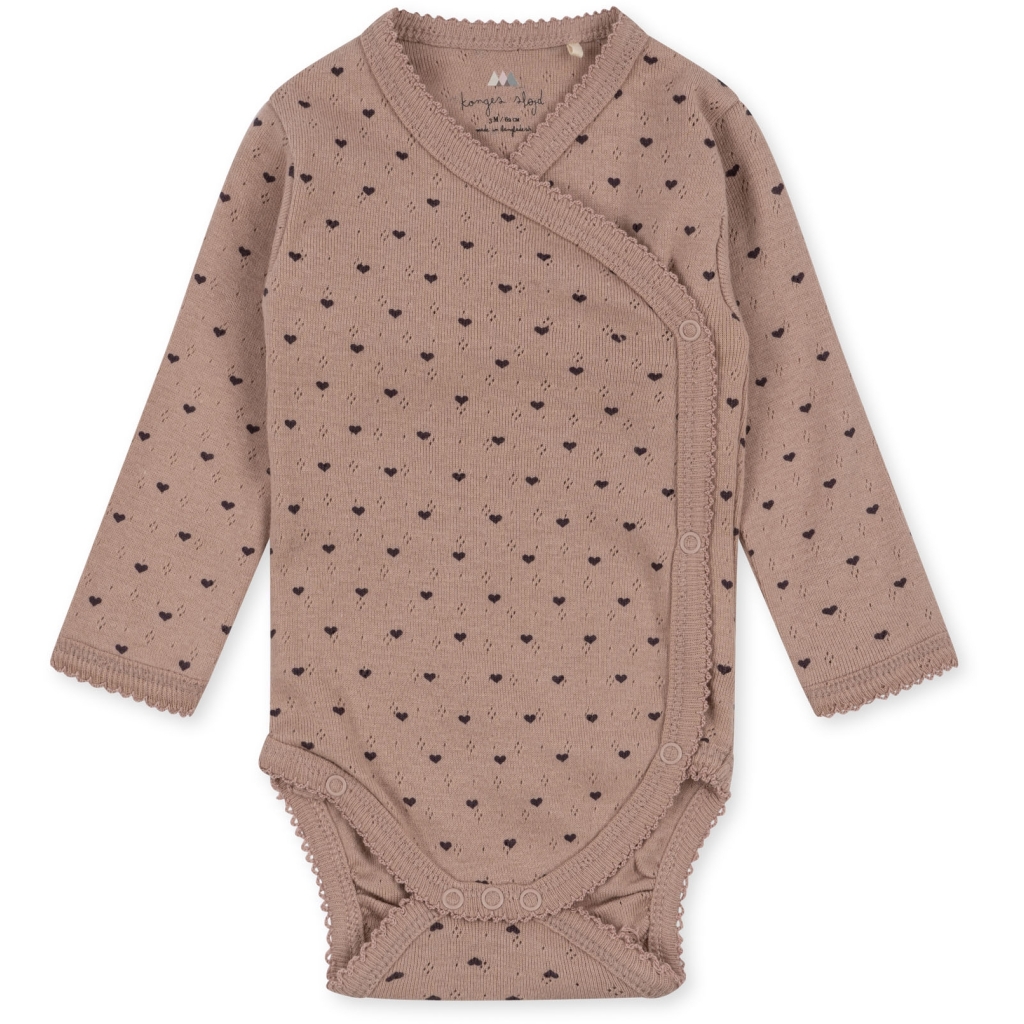 KONGES SLOJD Body pro nejmenší MINNIE - DU COEUR SPARROW Velikost: 6m