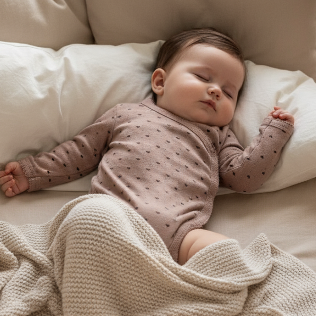 KONGES SLOJD Body pro nejmenší MINNIE - DU COEUR SPARROW Velikost: 6m