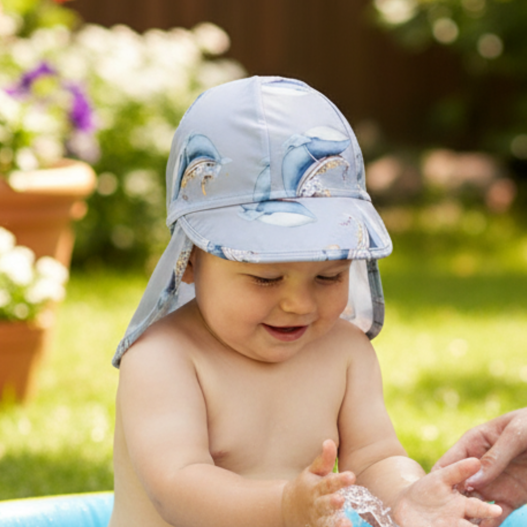 KONGES SLOJD Klobouček do vody ASTER - WHALE BOAT Velikost: 6-9m