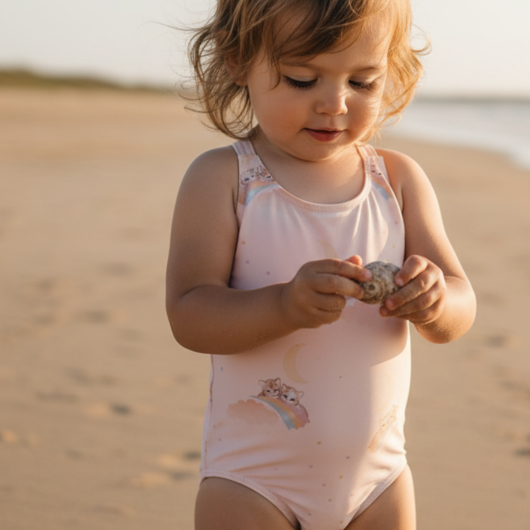 KONGES SLOJD Plavky MOULE  - RAINBOW KITTY Velikost: 12m