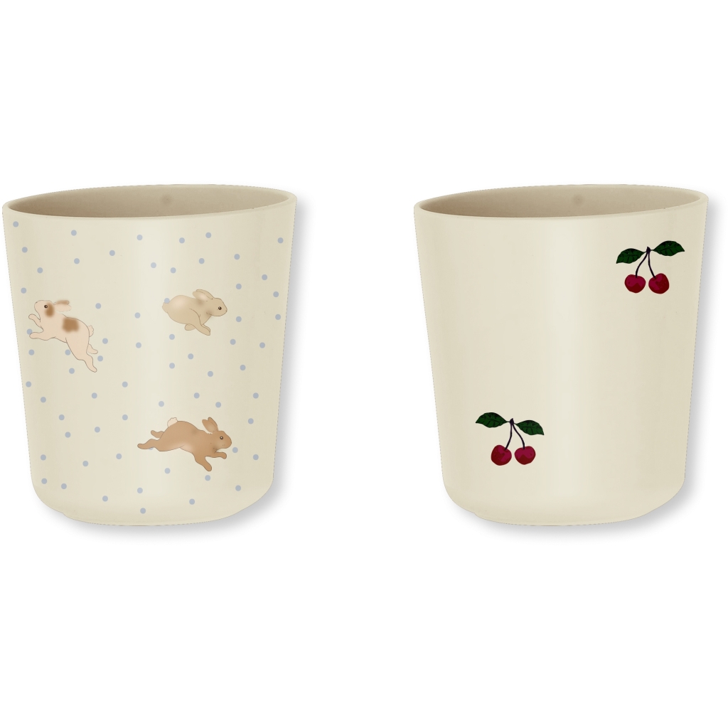 KONGES SLOJD Set kelímků - CHERRY/PETIT LAPIN