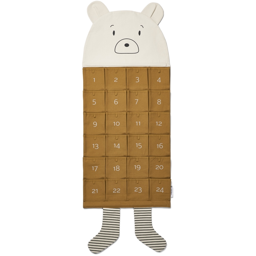 LIEWOOD Adventní kalendář - Mr bear golden caramel