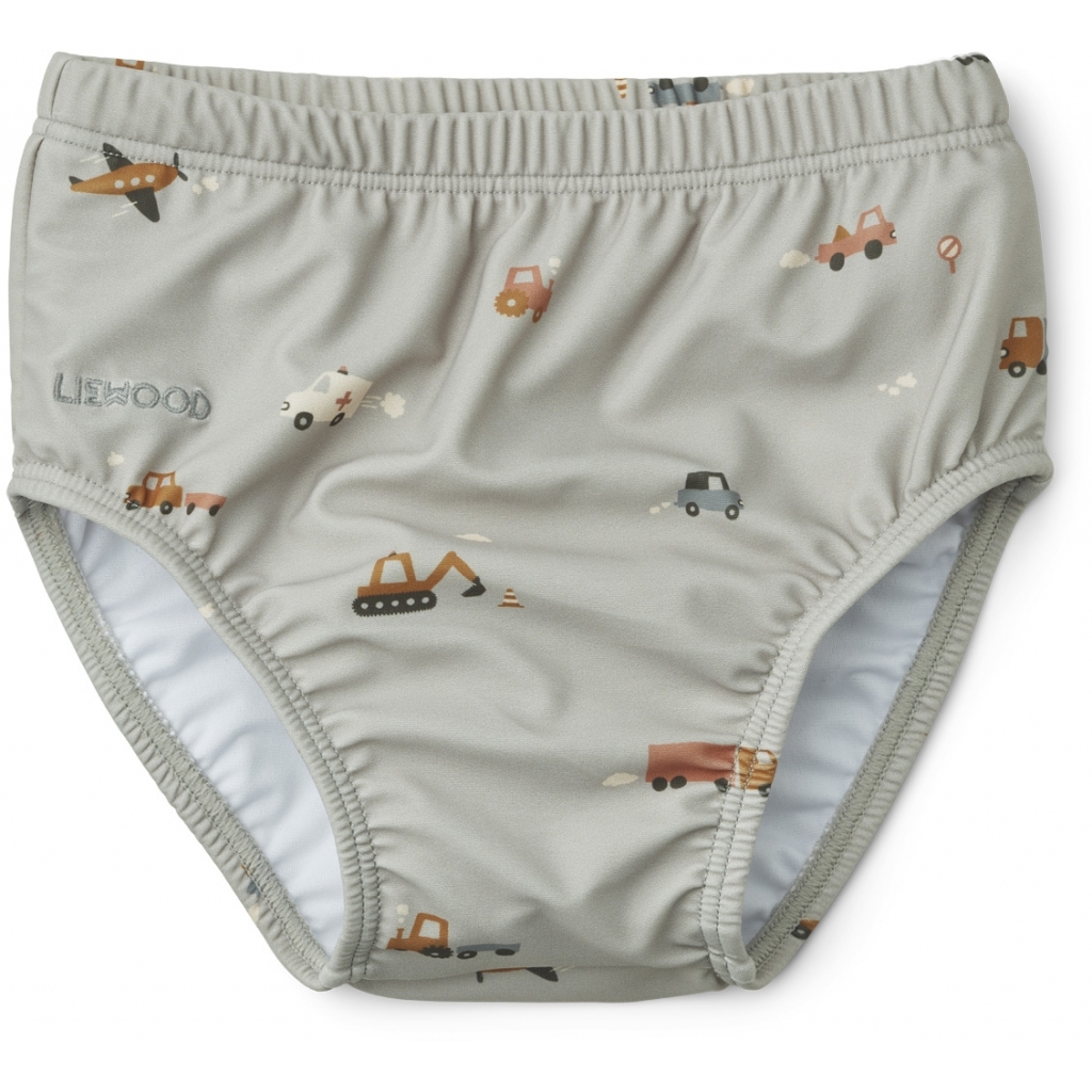 LIEWOOD Baby plavky Anthony - Vehicles/dove blue mix Věk: 3M