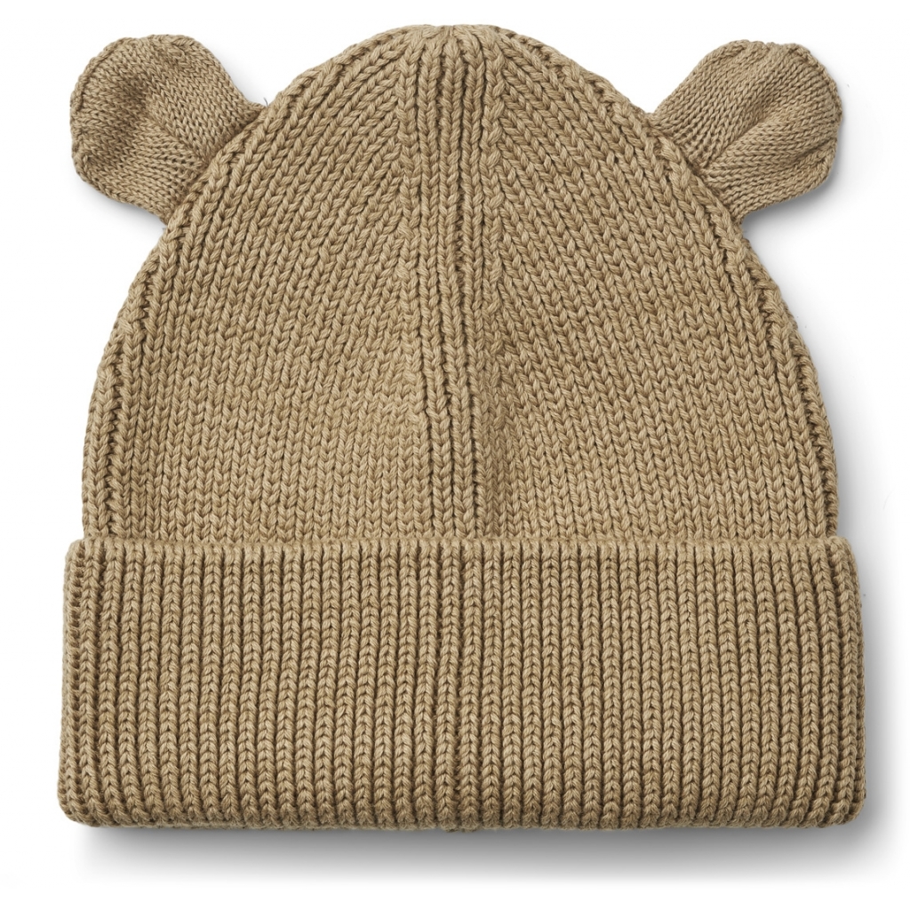 LIEWOOD Čepice s oušky Gina - Oat Velikost: 9-12m