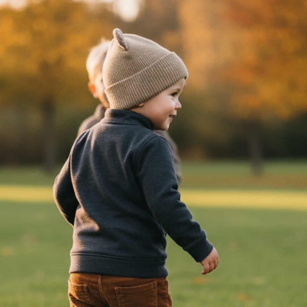 LIEWOOD Čepice s oušky Gina - Oat Velikost: 9-12m