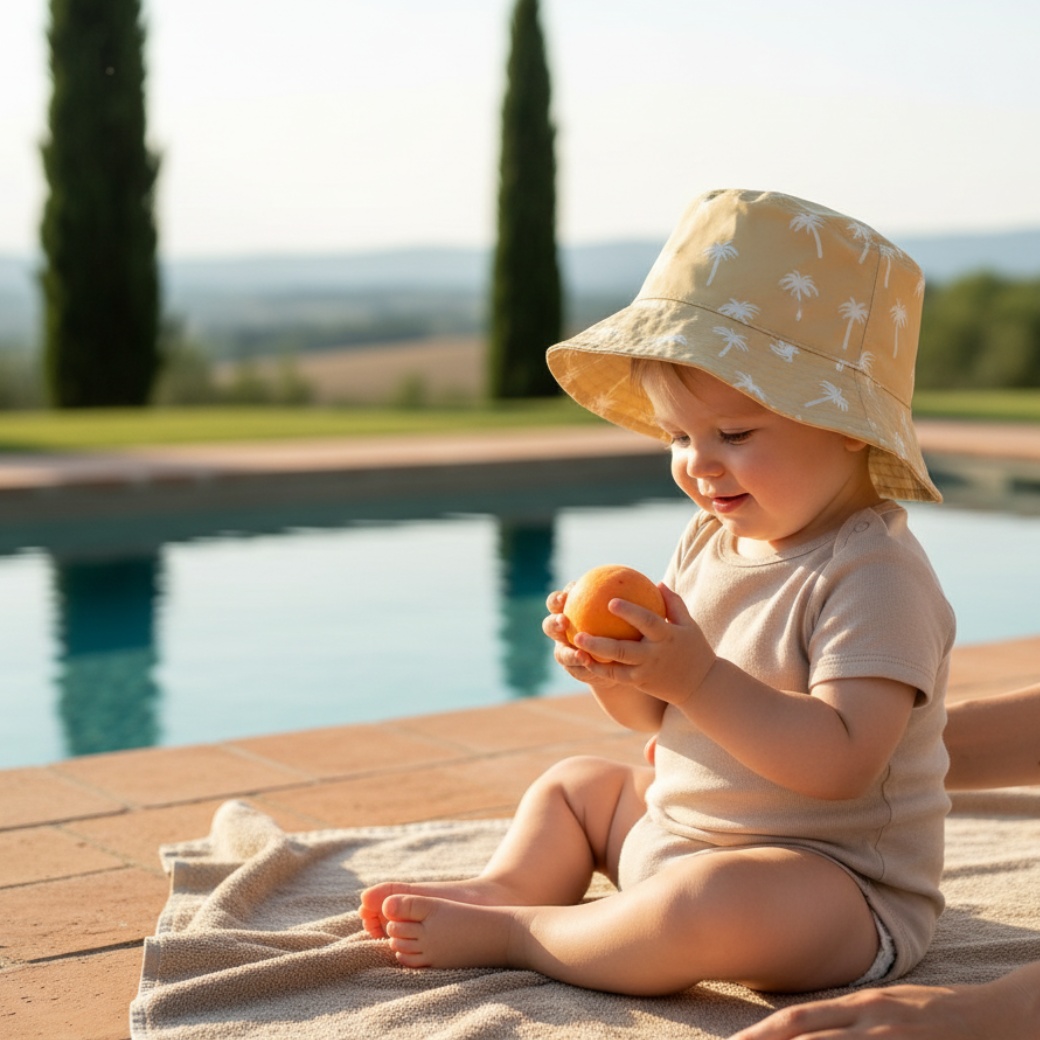 LIEWOOD Klobouk Matty - Palms/Jojoba Velikost: 6-9m