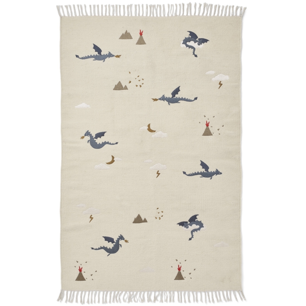 LIEWOOD Koberec Bent - Little dragon/Dark sandy mix