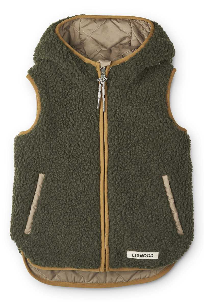 LIEWOOD Oboustranná vesta Diana - Oat Velikost: 6-9m