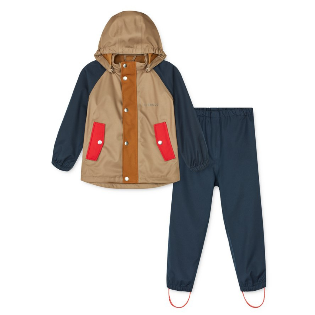 LIEWOOD Soft shell set Parker - Midnight navy mix Velikost: 9y
