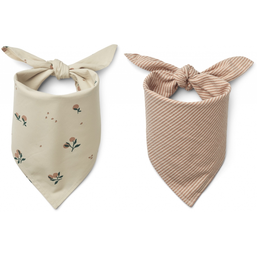 LIEWOOD Šátečky Bali 2ks - Peach/Sea shell multi mix