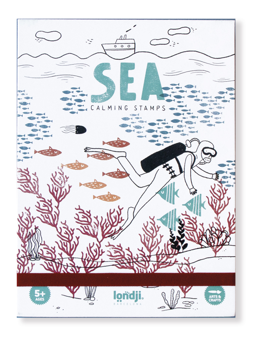 LONDJI Razítkovací set - Calm Stamps - Sea