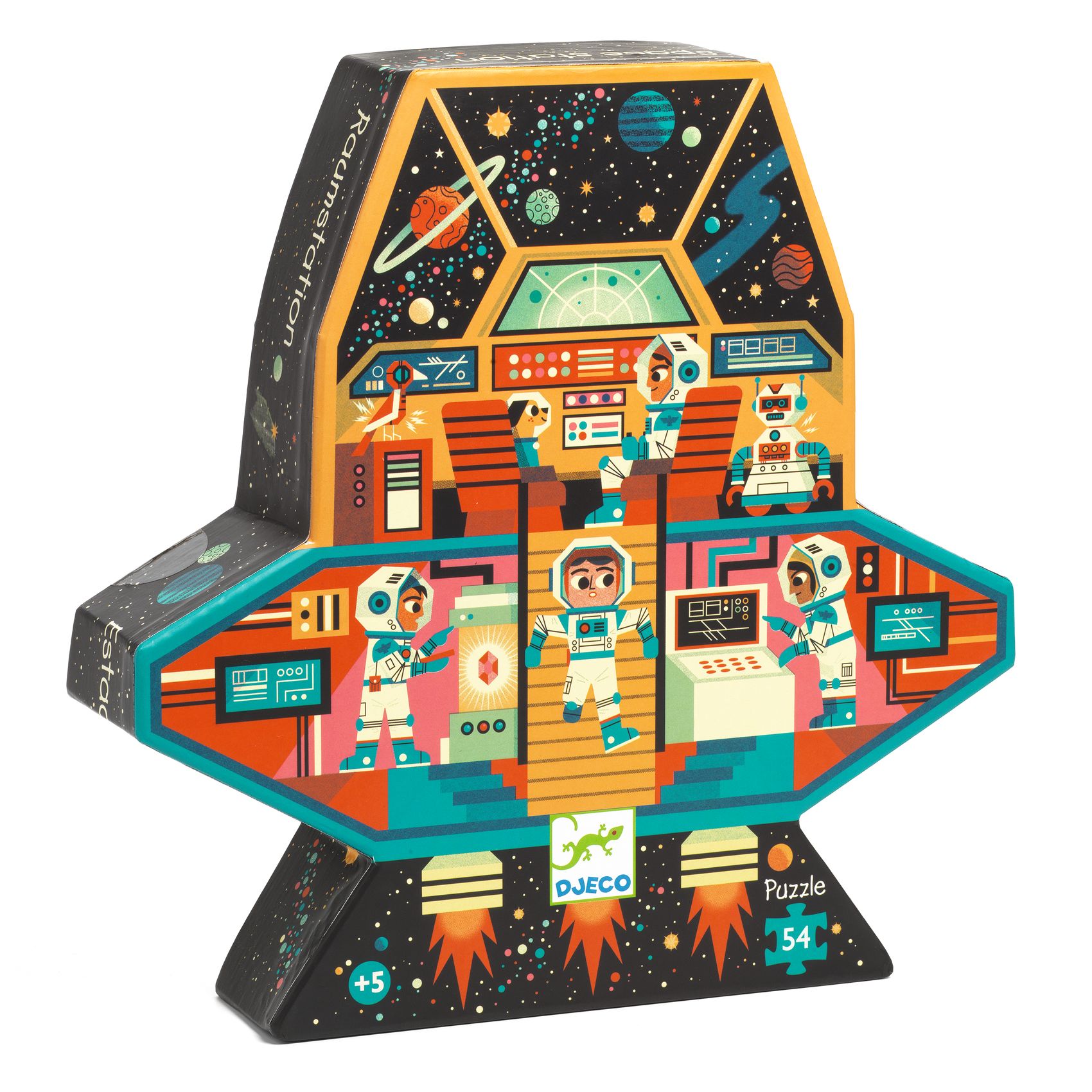 Levně DJECO Puzzle Vesmírná stanice - 54 pcs