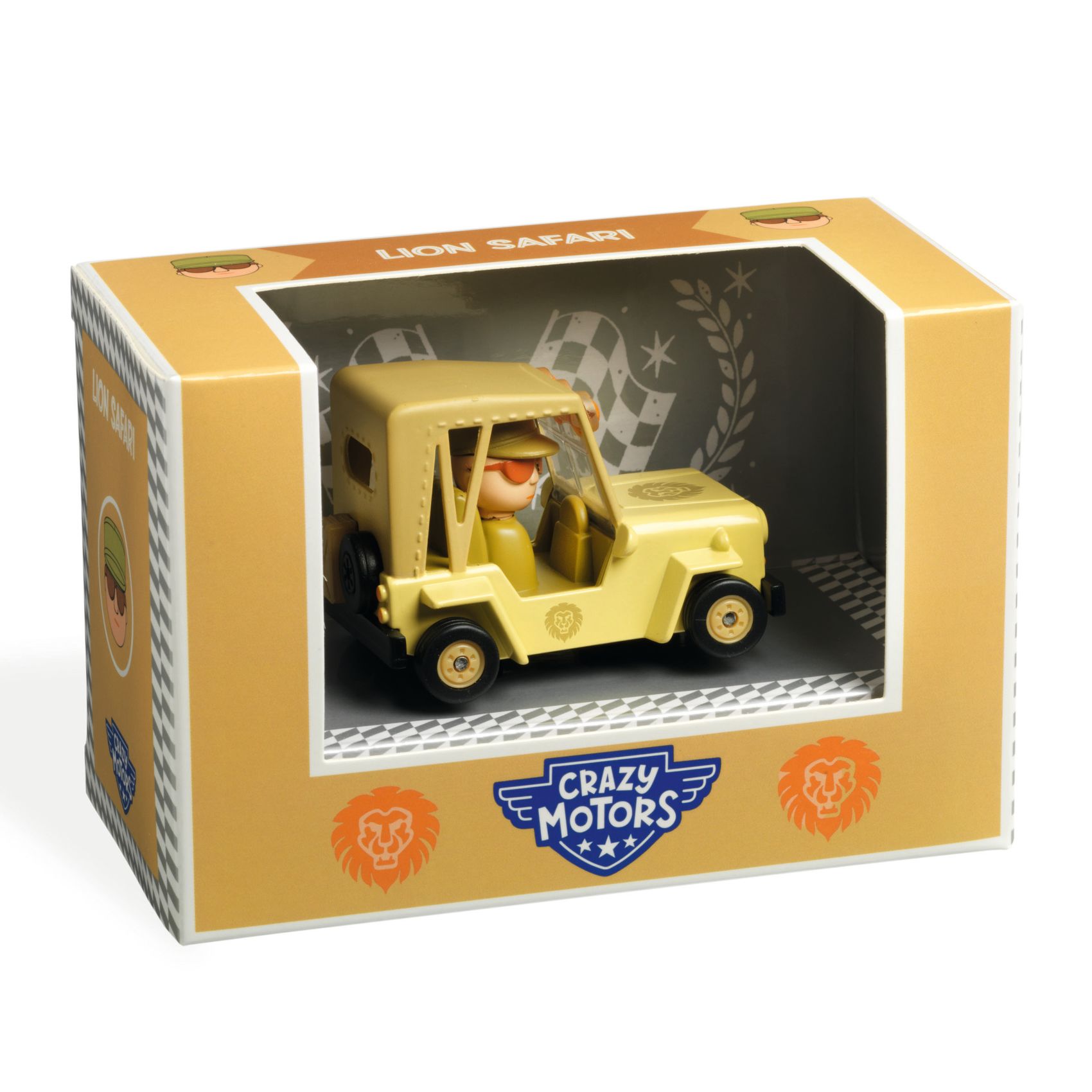 DJECO Crazy motors autíčko Lion Safari