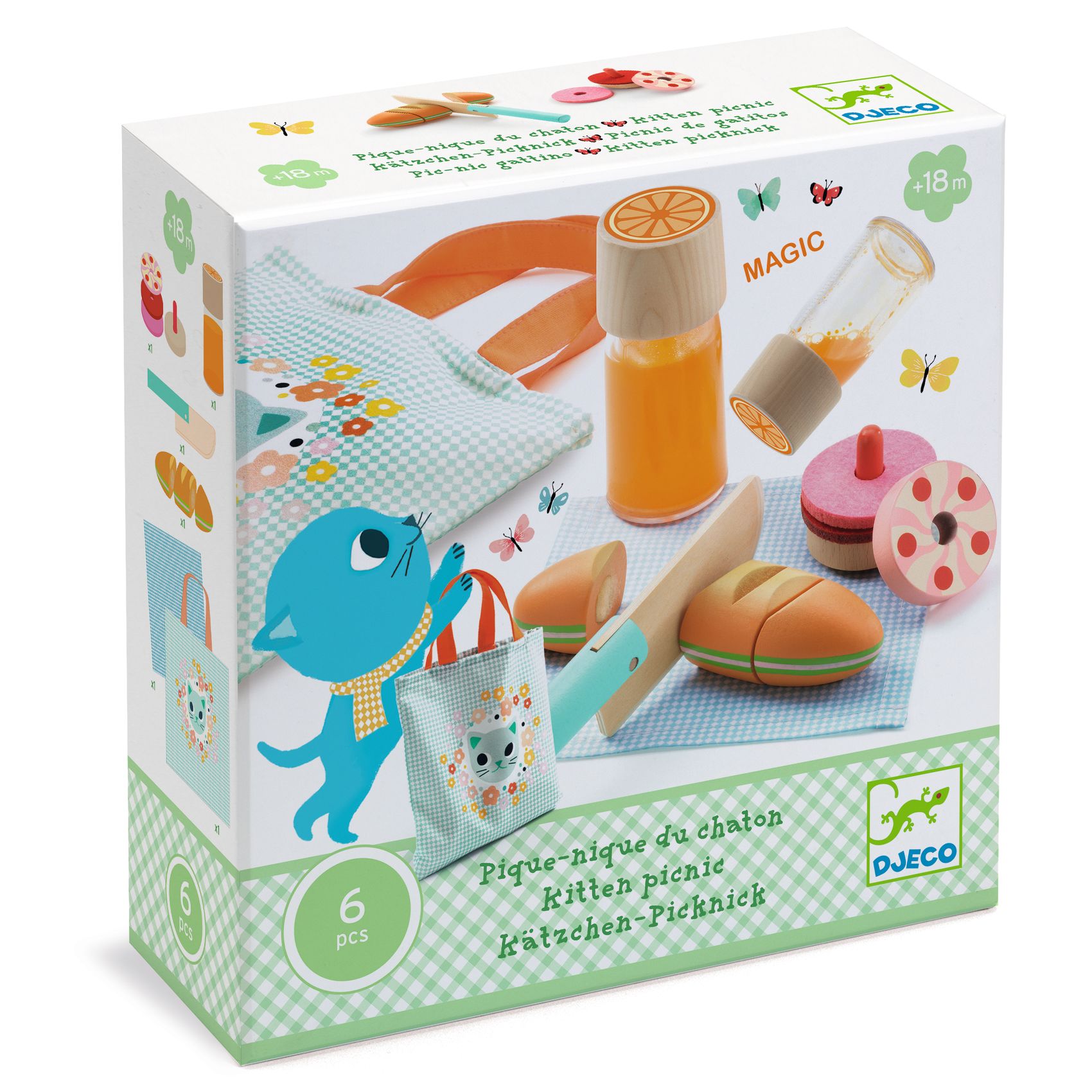 Djeco Jídelní set Kočičí piknik