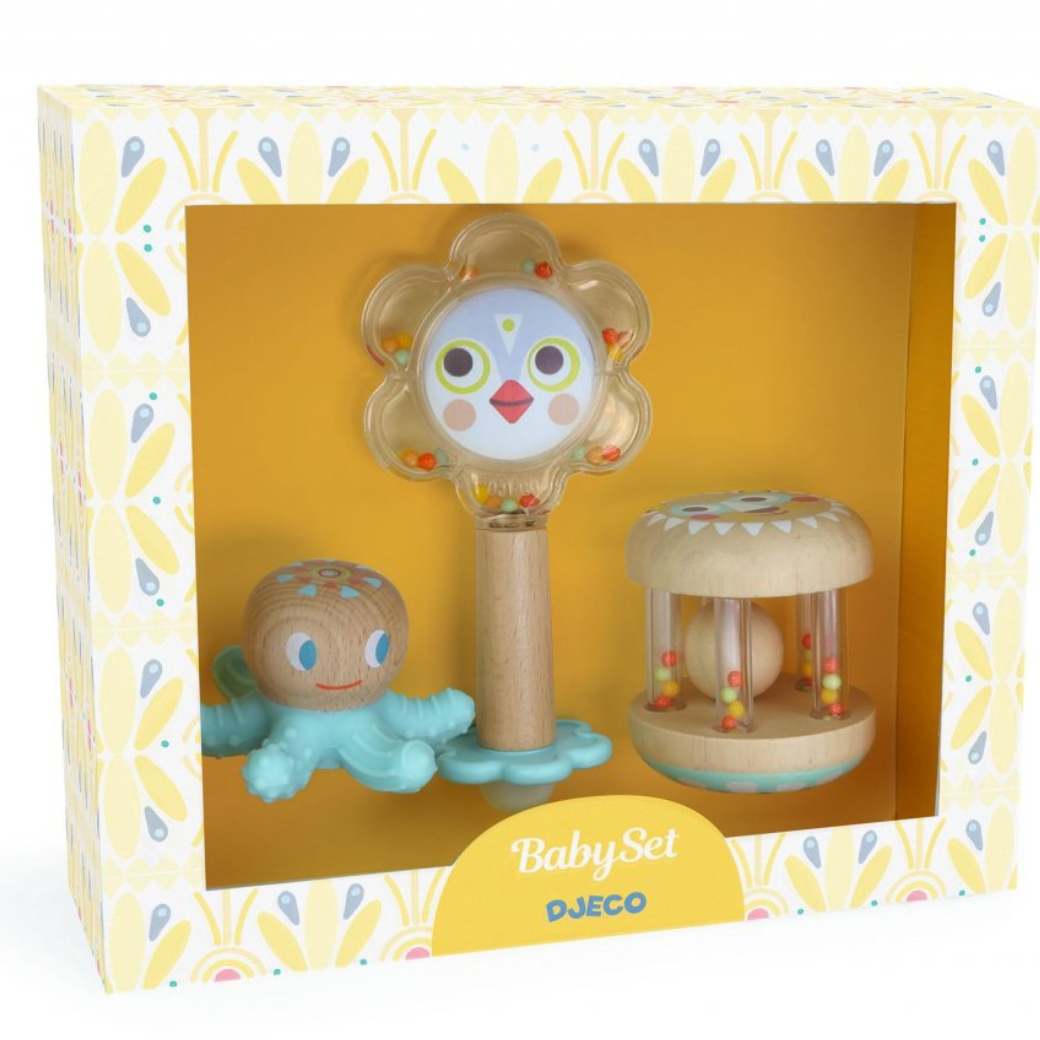 Kousátko a chrastítko DJECO Baby White