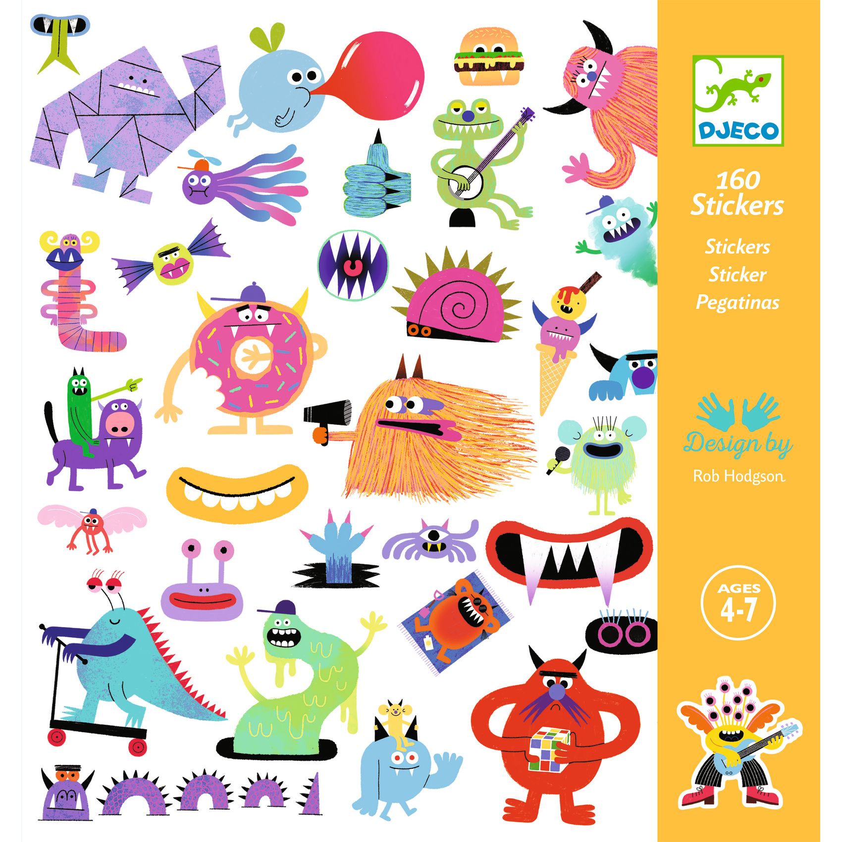 DJECO Samolepky Mosters
