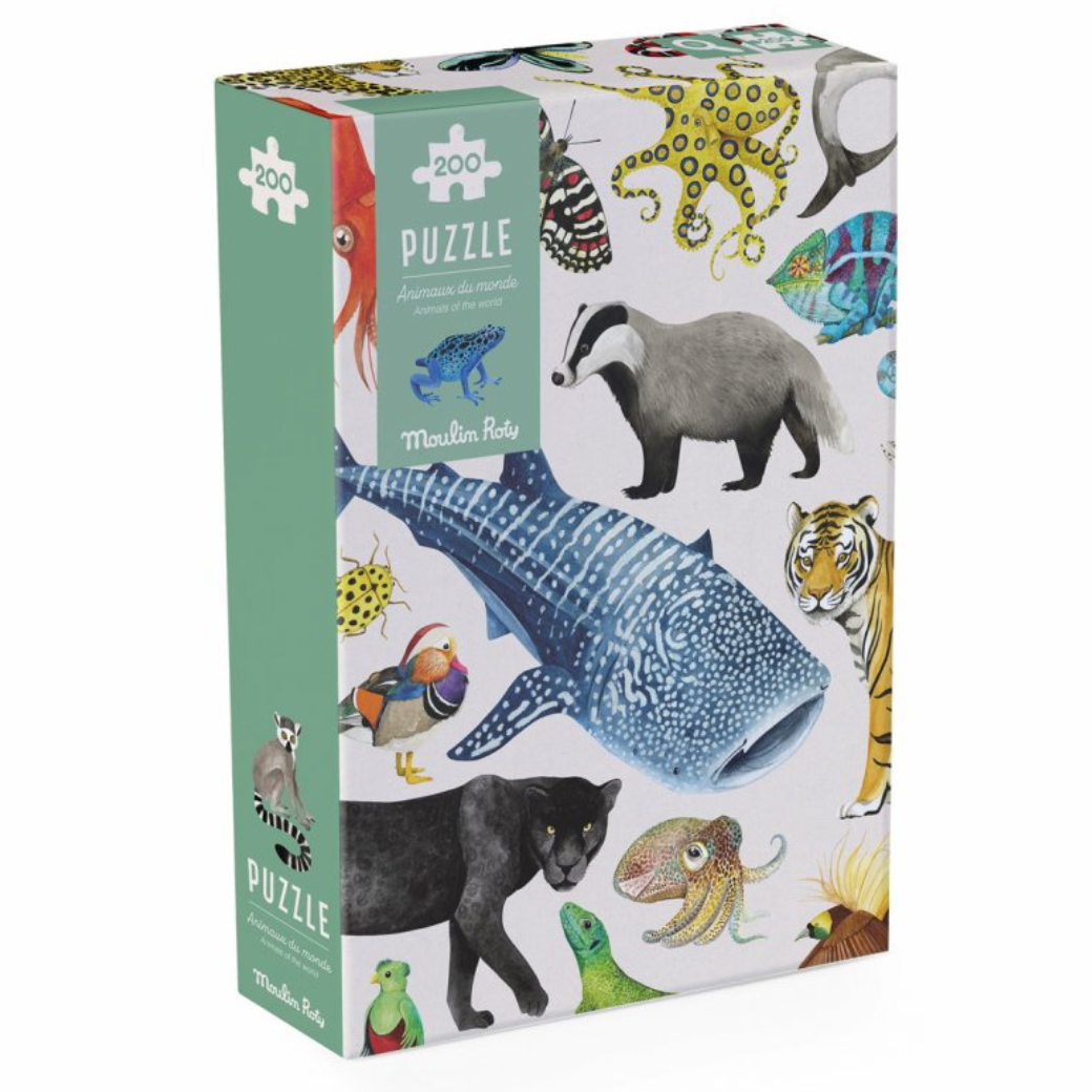 Puzzle Zvířata světa - 200 dílků