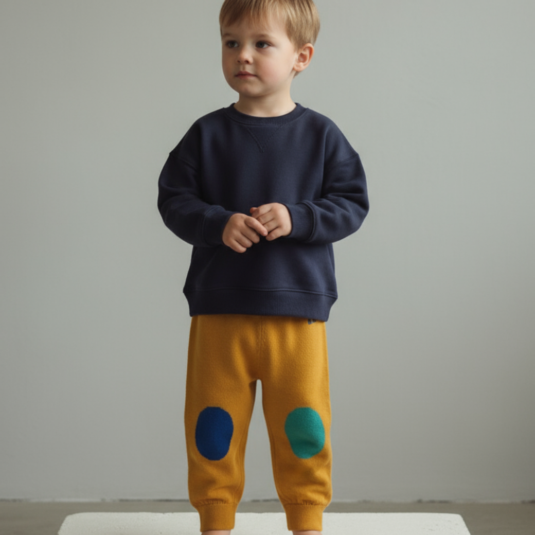 BOBO CHOSES Kalhoty Baby - Patches Velikost: 9m