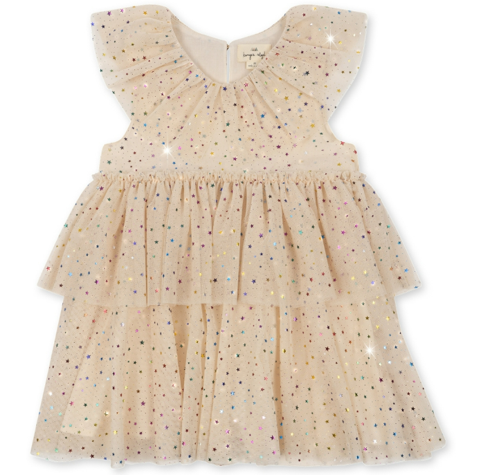 KONGES SLOJD šaty - Fairy Etoile / MULTI BRAZILIAN SAND Velikost: 2y