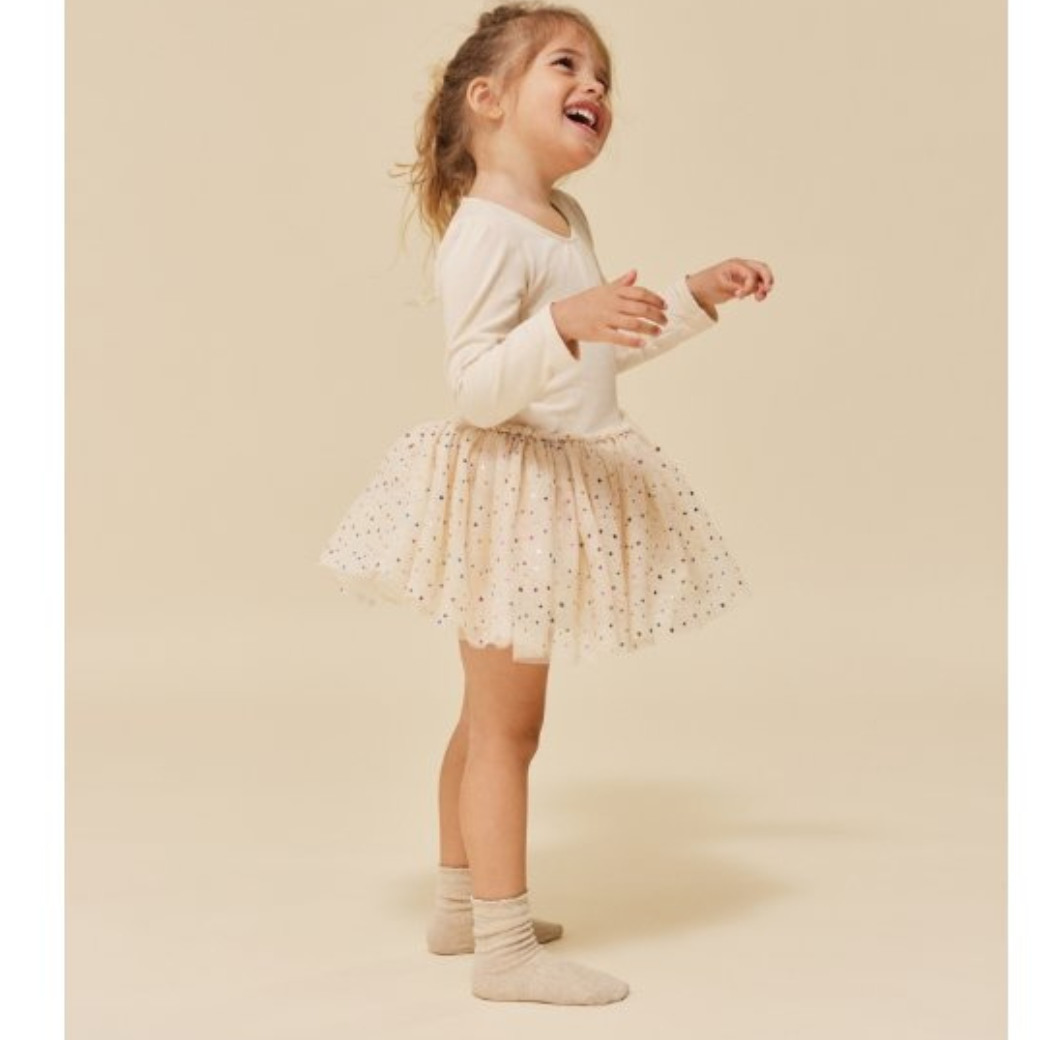 KONGES SLOJD Šaty Balerina Fairy - ETOILE MULTI BRAZILIAN SAND Velikost: 4y
