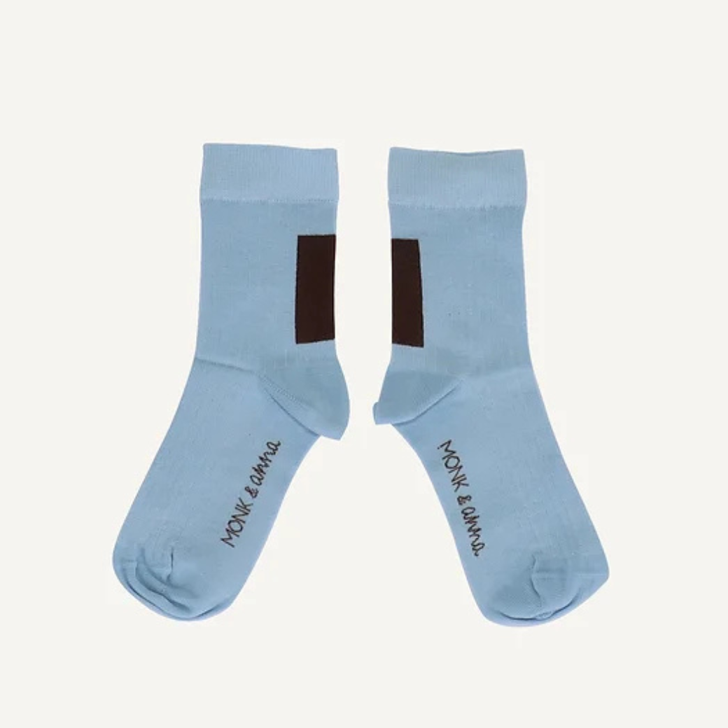 MONK & ANNA ponožky - Graphic / Blue