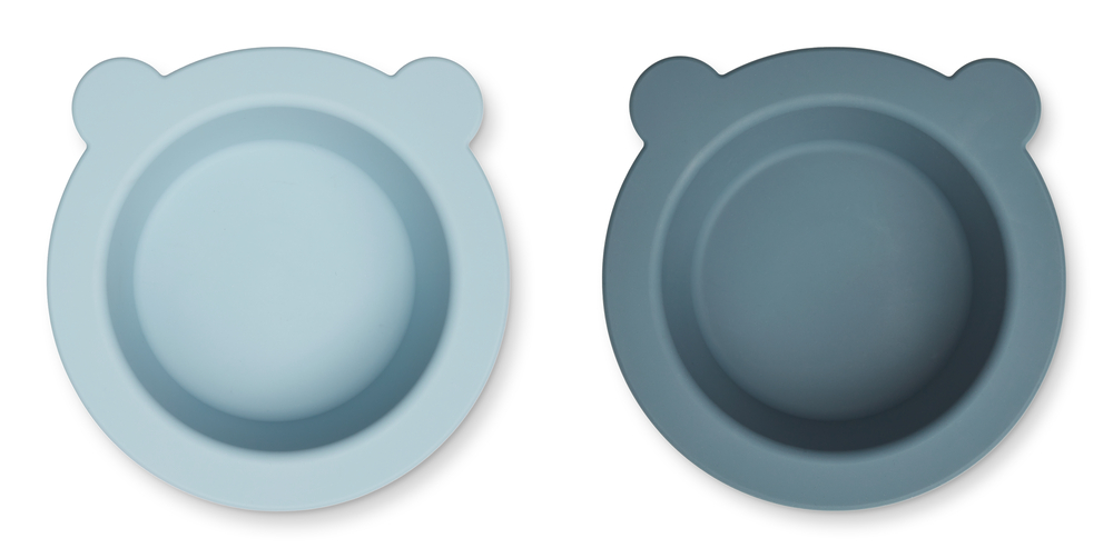 LIEWOOD Sada misek Peony -  Sea blue / Whale blue