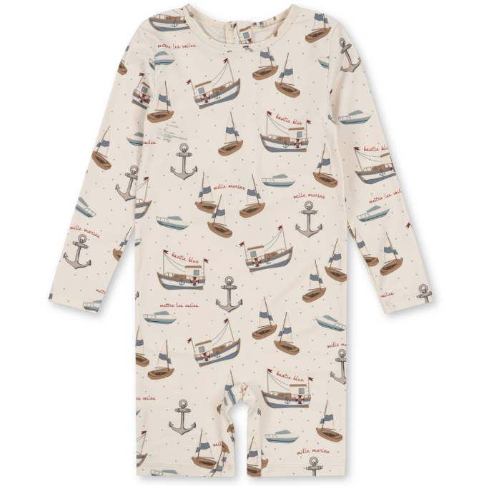 KONGES SLOJD Plavecký overal - ASTER / SAIL AWAY Velikost: 4y