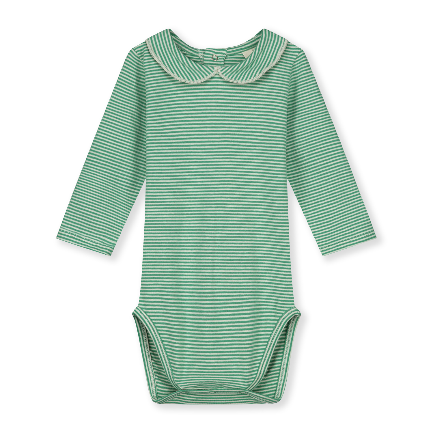 GRAY LABEL Body pro miminka s límcem GOTS / Bright Green - Cream Velikost: 18-24M