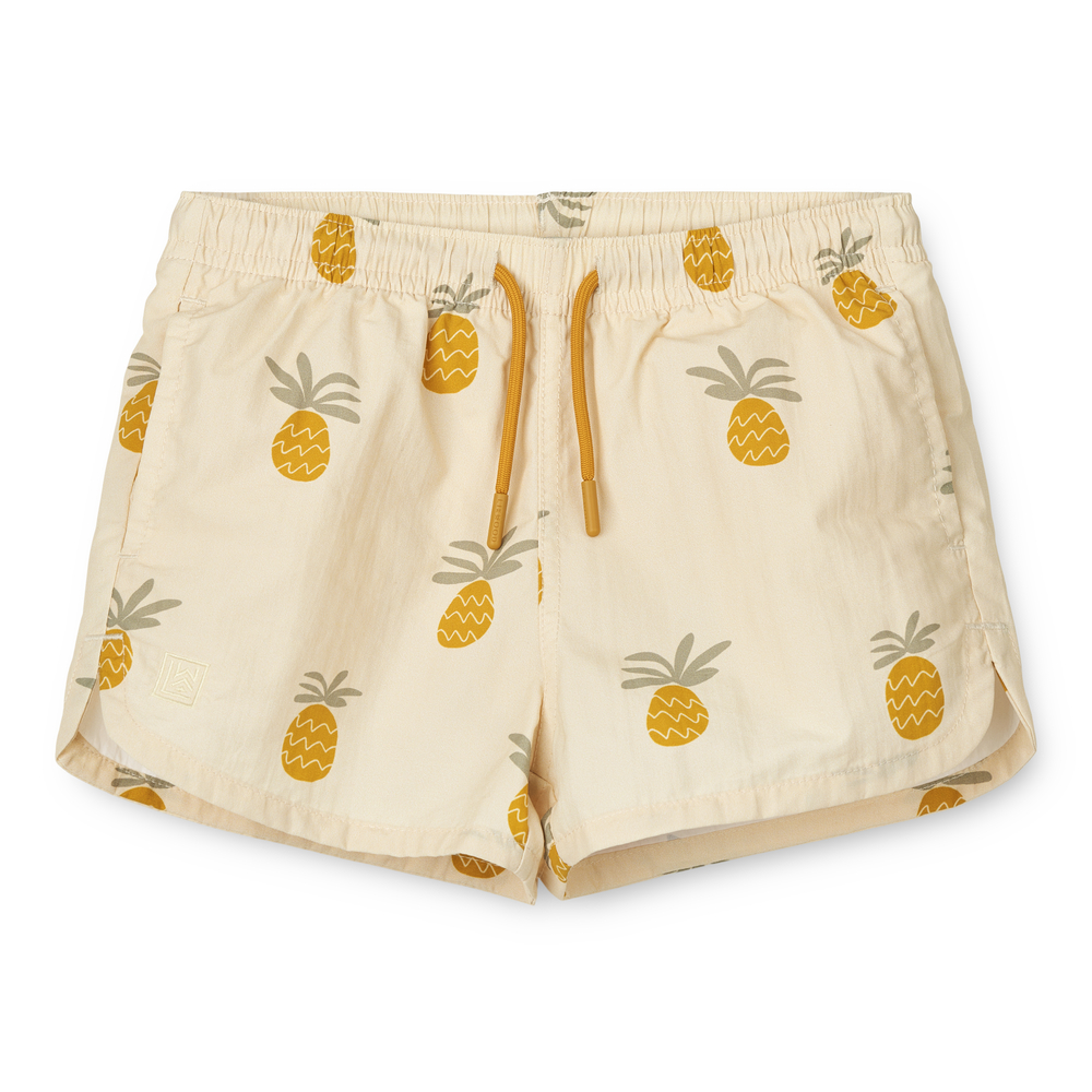 LIEWOOD Plavecké šortky Aiden - Pineapples / Cloud cream Velikost: 116