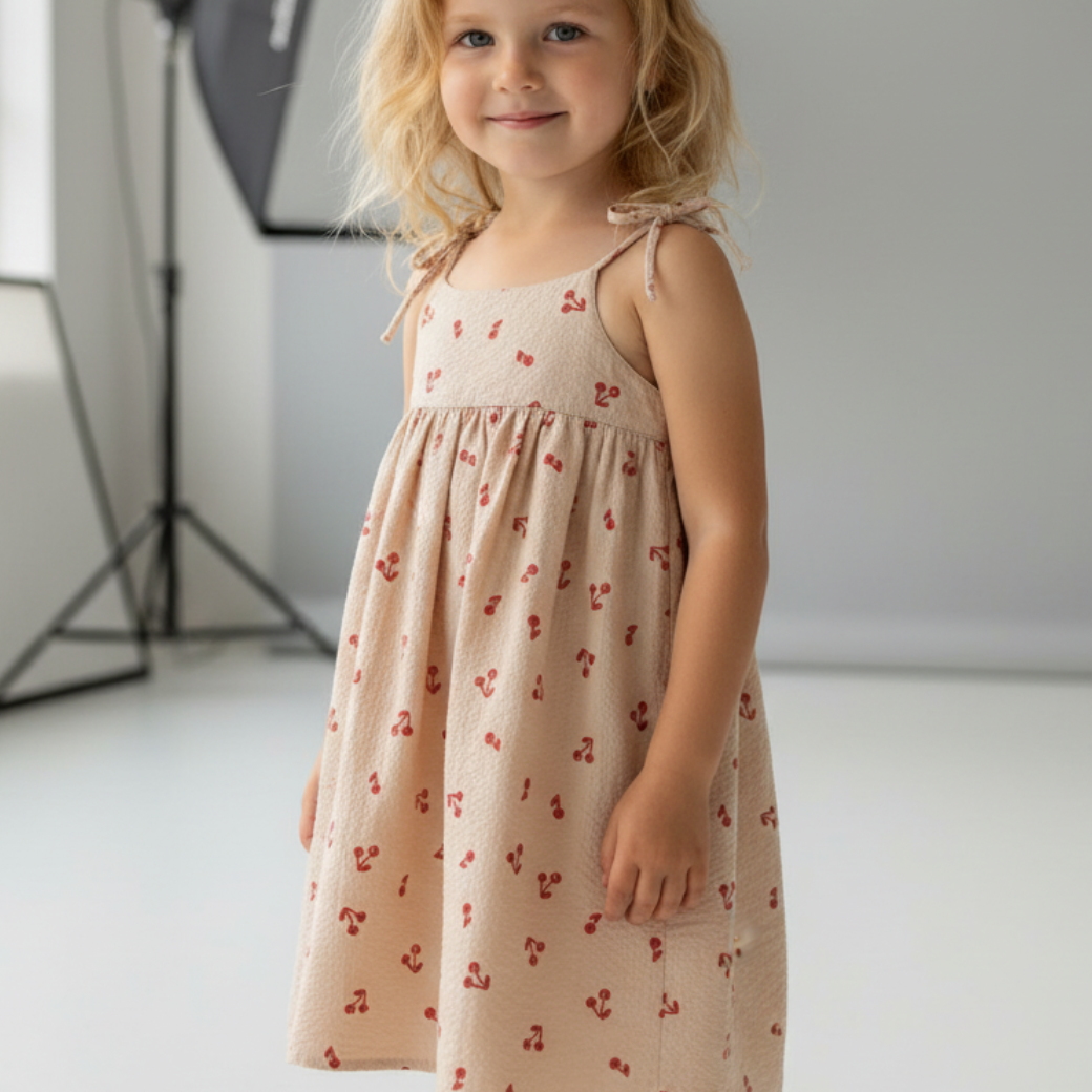 LIEWOOD Šaty Eli - Cherries / Apple blossom Velikost: 104