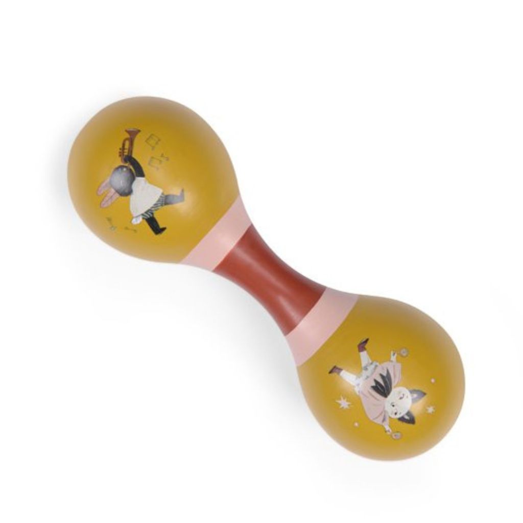 Dvojitá maracas palička Lesní bytosti Ochre